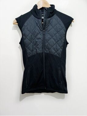 Icebreaker MerinoLOFT Ellipse Quilted Vest Black Women's Size XS
